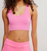 FP Movement Women's Go To Sports Bra in Washed Hot Pink front view