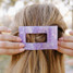 Teleties Medium Flat Rectangle Hair Clip in Lavender Mist