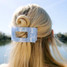 Teleties Medium Flat Rectangle Hair Clip in Blue Lagoon