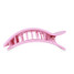 Teleties Large Flat Rectangle Hair Clip in Merry Pinkmas