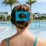 Teleties Large Flat Rectangle Hair Clip in Splash Zone