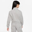 Nike Girls Club Fleece Half Zip in Dark Grey Heather back view