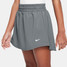 Nike Girls' DRI-FIT High Rise Shorts in Dark Grey front view