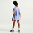 Nike Girls' DRI-FIT High Rise Shorts in Light Thistle front view