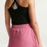 Nike Girls' DRI-FIT High Rise Shorts in Peony side view
