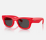 Ray-Ban Wayfarer Puffer Sunglasses Red side angle