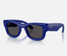 Ray-Ban Wayfarer Puffer Sunglasses Blue front view