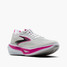 Brooks Women's Hyperion 3 Running Shoes White and Cyber Pink top view