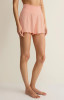 Z Supply Women's Dawn Smocked Shorts Bellini side