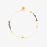 Pura Vida Stretch Bead Anklet in Monochrome front view