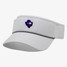The State of Texas Mini Logo Performance Visor in White The State of Texas Mini Logo Performance Visor in White