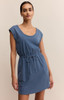 Z Supply Women's Dayshift Jersey Denim Dress in Vintage Indigo Z Supply Women's Dayshift Jersey Denim Dress in Vintage Indigo