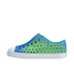 The Native Toddlers' Jefferson Print Shoes in Aquarius Blue/Shell White/ Hilly UV Blur