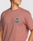 Billabong Men's Portal Premium T-Shirt in Dusty Rose detail