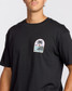Billabong Men's Portal Premium T-Shirt in Washed Black detail