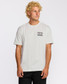 Billabong Men's Crayon Wave Premium T-Shirt in Off White front view