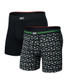 Saxx Men's Vibe Xtra 2-Pack Boxer Briefs in Back Nine/Black