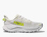 The Hoka Women's Challenger 8 Trail Running Shoes in White and Citrus