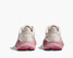 Hoka Big Kids' Clifton 10 Running Shoes Rose Cream heel detail