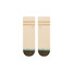 The Stance Marled Stripe Quarter Socks in Ivory and Blue