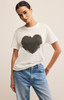 Z Supply Women's Love Boyfriend Tee in Sea Salt Z Supply Women's Love Boyfriend Tee in Sea Salt