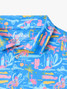 Chubbies Boys' Performance Polo in The Single & Ready To Flamingle back view
