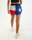 ChicknLegs Women's Texas Flag 1.5" Split Running Shorts