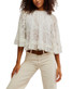 Free People Women's Carly Cape Top in Clean Ivory