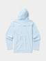 Duck Camp Men's Hybrid Guide Hoodie in Ice Water front view