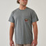 Burlebo Men's Hill Country Buck Tee Dark Heather Grey front view