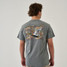 Burlebo Men's Mallard Duck Stamp Tee in Dark Heather Grey Burlebo Men's Mallard Duck Stamp Tee in Dark Heather Grey
