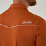 Burlebo Men's Pearl Snap Performance Polo Burnt Orange back