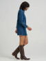 Wrangler Women's Piped Shirt Dress side angle