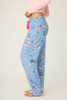 PJ Salvage Women's Flannel Pants in Denim Baking Pups