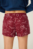 PJ Salvage Women's Flannel Short in Port Western Print