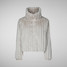 T-Shirt Slim Viscose Decote V Lisa Cinza Women's Elina retro Jacket T-Shirt Slim Viscose Decote V Lisa Cinza Women's Elina retro Jacket