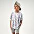 Burlebo Boys' Go To Tee White Camo back detail