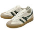 The Gola Women's Classics Viper Leather Sneakers in White and Evergreen