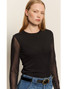 Sanctuary Women's Long Sleeve Perfect Mesh Tee