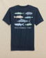 Southern Tide Boys' Fish Stamp T-Shirt in Dress Blue Southern Tide Boys' Fish Stamp T-Shirt in Dress Blue