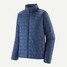 Patagonia Men's Nano Puff Jacket in Cement Blue front view