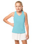 Lucky in Love Girls' V-Neck Cutout Tank Top in Ocean Lucky in Love Girls' V-Neck Cutout Tank Top in Ocean