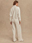 Varley Women's Wide Leg Pants 30 in Ivory Marl front view