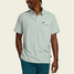 The Howler Brothers Men's Ranchero Polo in Seafoam