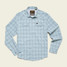 Howler Brothers Men's H Bar B Tech Long Sleeve Shirt in Kent Plaid : Iron Blue