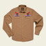 Howler Brothers Men's Crosscut Deluxe Long Sleeve Snapshirt in Yuccas : Driftwood Howler Brothers Men's Crosscut Deluxe Long Sleeve Snapshirt in Yuccas : Driftwood