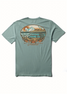Vissla Men's Baja West Pocket Tee Sea Green back view