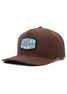 Vissla Sevens Snapback Hat in Brown side view