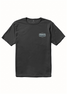 The Vissla Men's Top Tier Organic Tee in Phantom Black