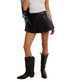Free People Women's Paradise Found Leather Skort in Black Free People Women's Paradise Found Leather Skort in Black